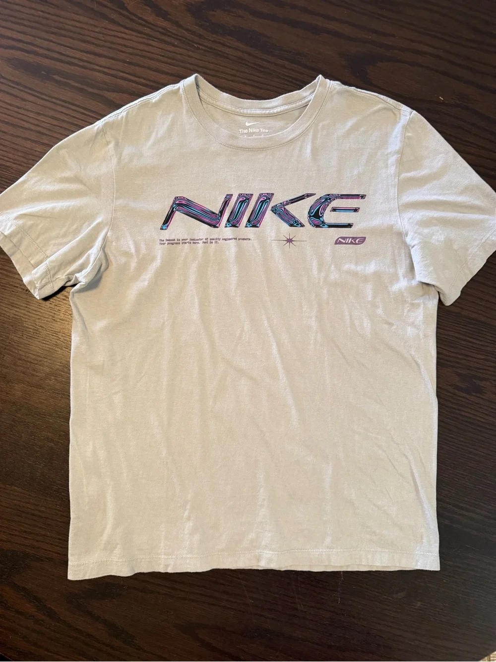 Jordan White Short Sleeve Tee with Black Jumpman & Multicolor Nike Logo (2 tees)